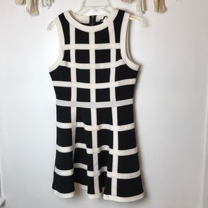 Mod Black and White Mini Dress